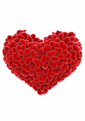 Coeur rouge rempli de tendres &eacute;motions